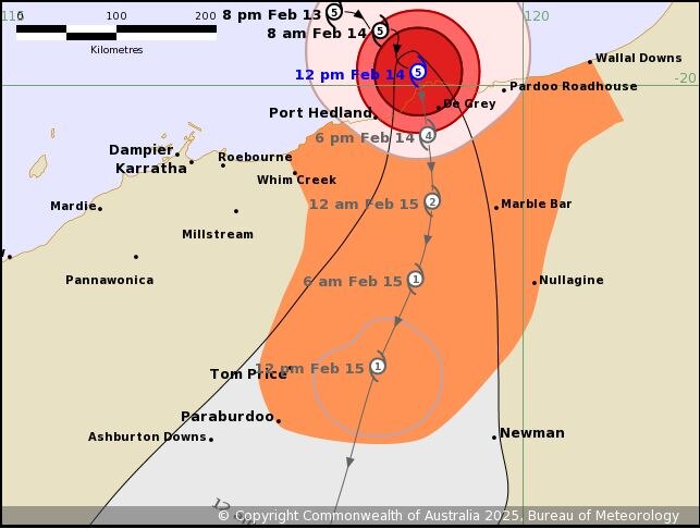 Severe Tropical Cyclone Zelia hits WA's Pilbara coast at category five ...