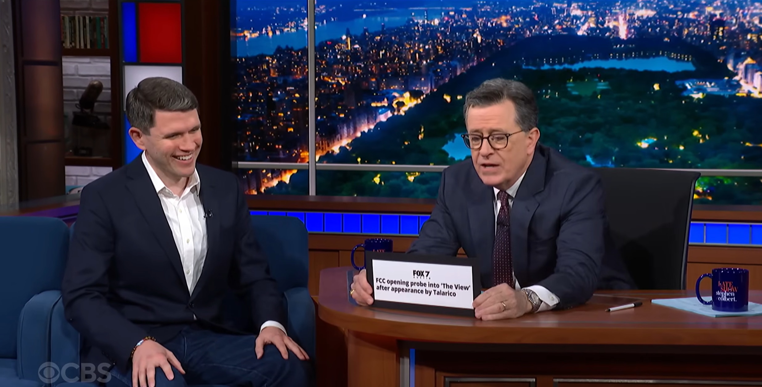 Trump official says US did not censor Colbert interview but is probing The View