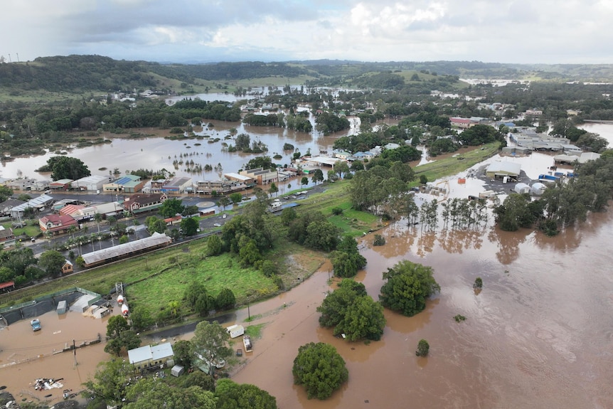 Lismore flood aerial