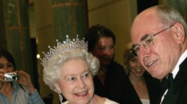 Ready to let go? The British press says Mr Howard and the Queen are hinting at constitutional change.