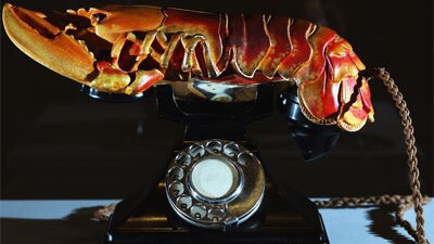 Salvador Dali's lobster telephone (1936)