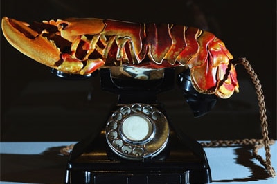 Salvador Dali's lobster telephone (1936)