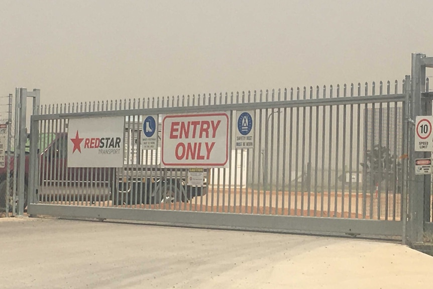 Redstar Transport's depot in Dubbo