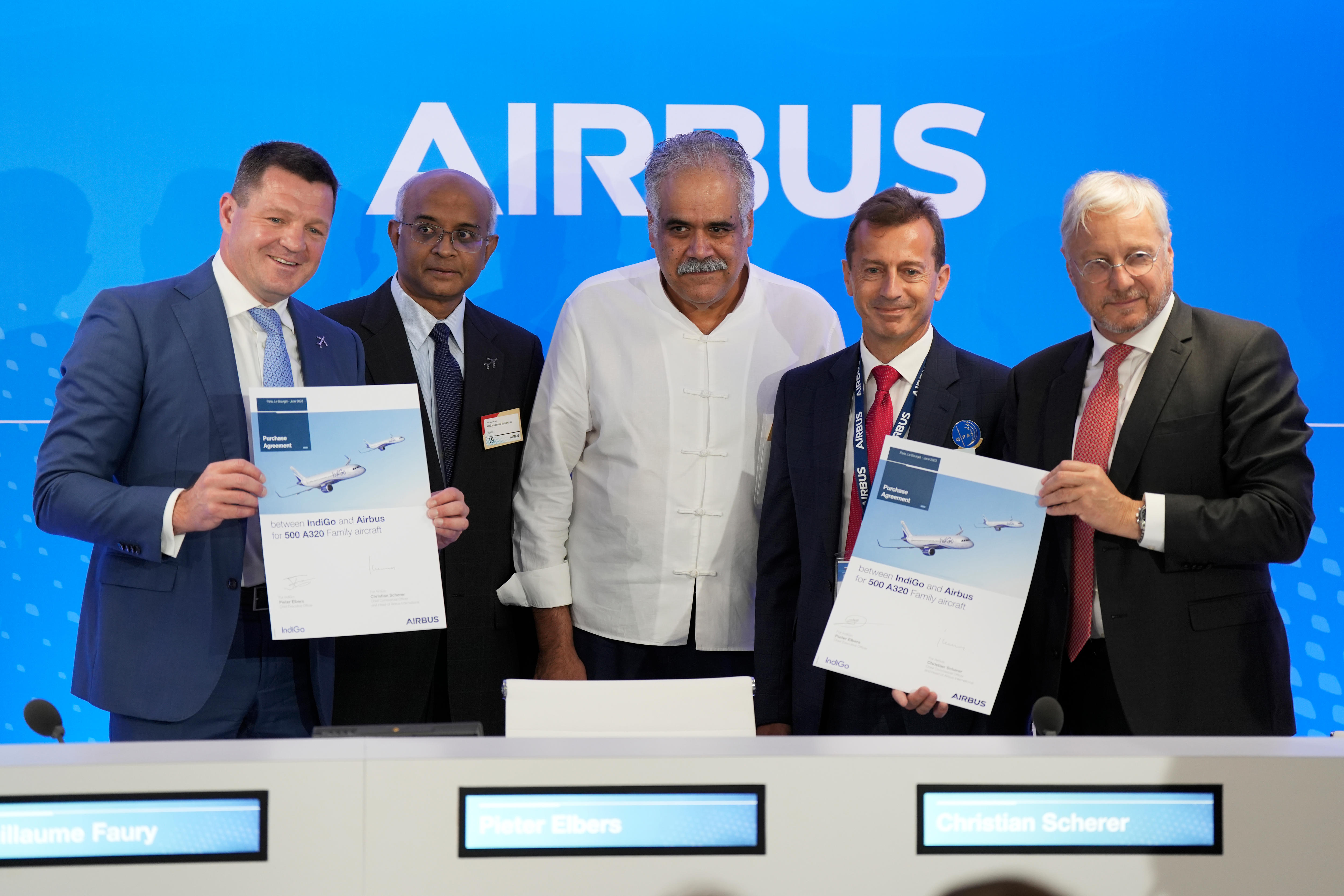 Airbus Wins Record Order For 500 Jets From India's IndiGo At Paris Air ...