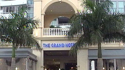 Stand-off: The hotel where a man iheld police at bay for 17 hours.