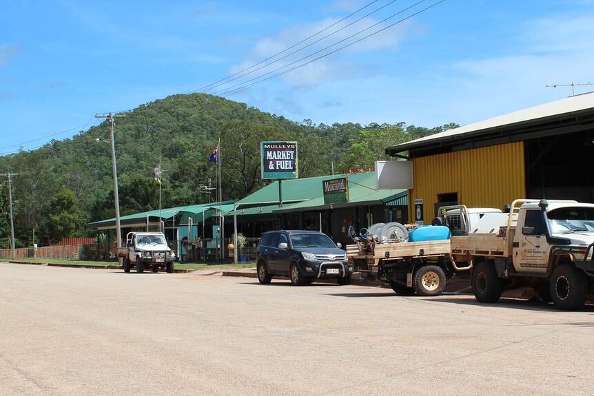 The main street of the Cape York town of Coen