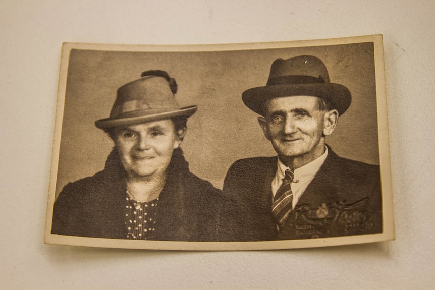 A photo of Ethel and Charles Blunderfield six years before Charles passed away.