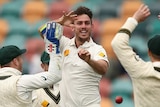 Mitch Marsh celebrates a wicket