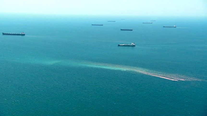 Shipping near the Great Barrier Reef