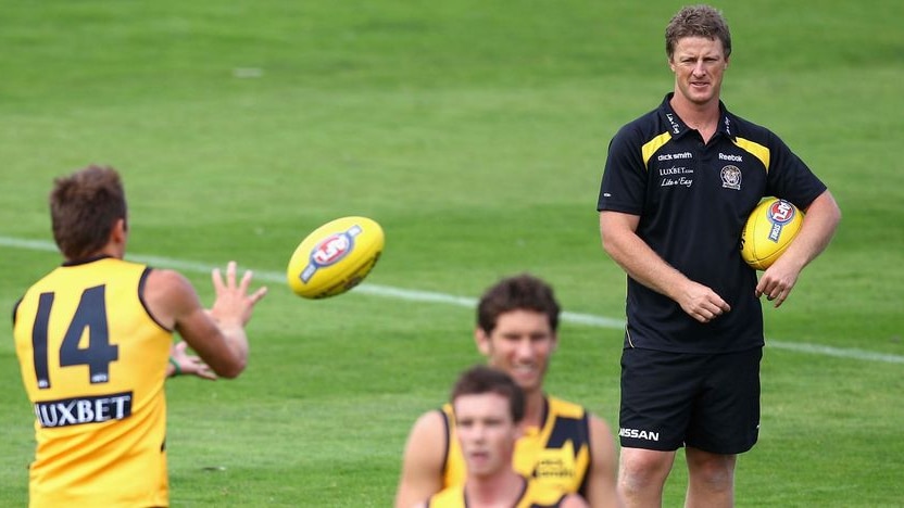 Hard work pays off...Damien Hardwick credits his team's hot form with improving talents.