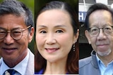 三位华裔候选人的肖像