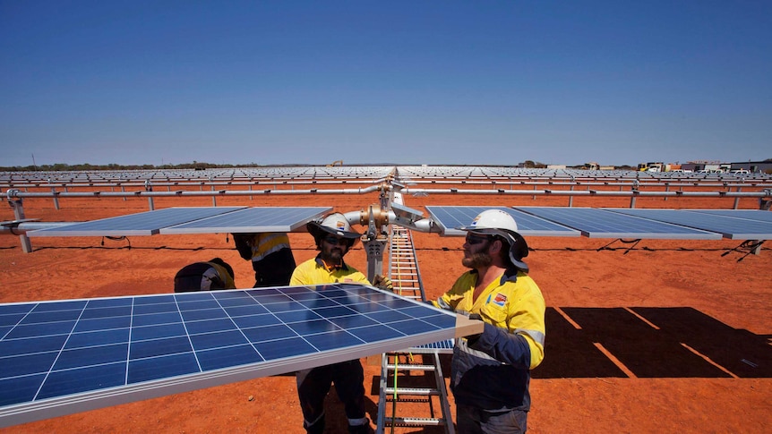 Solar PV Array at Sandfire copper mine WA