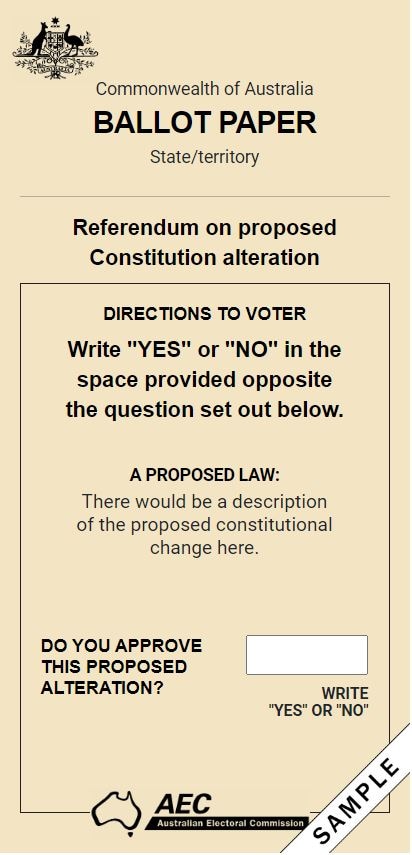 Ballot paper