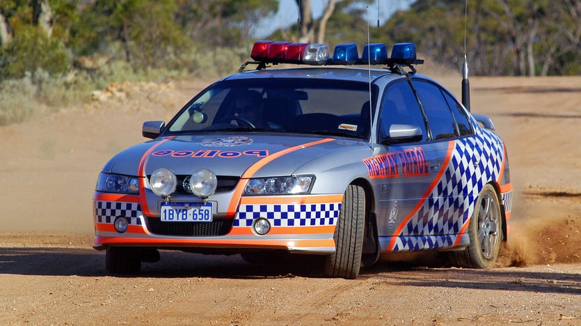 WA police patrol car