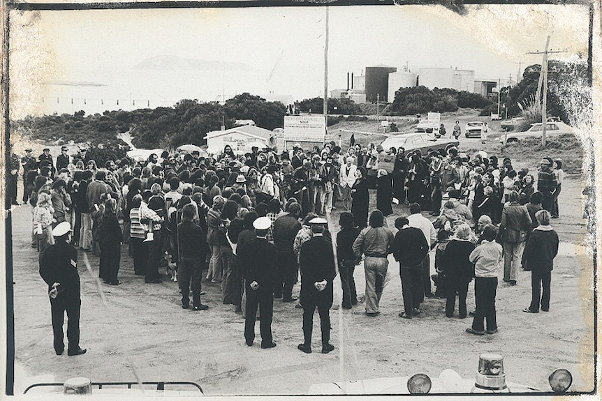 Demonstration Outside Whaling Station
