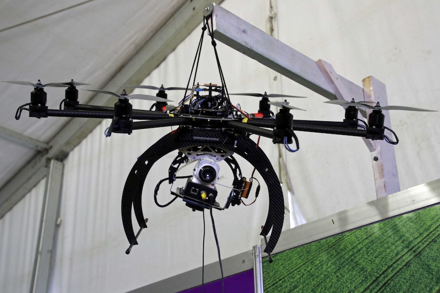 Drone with thermal camera attached