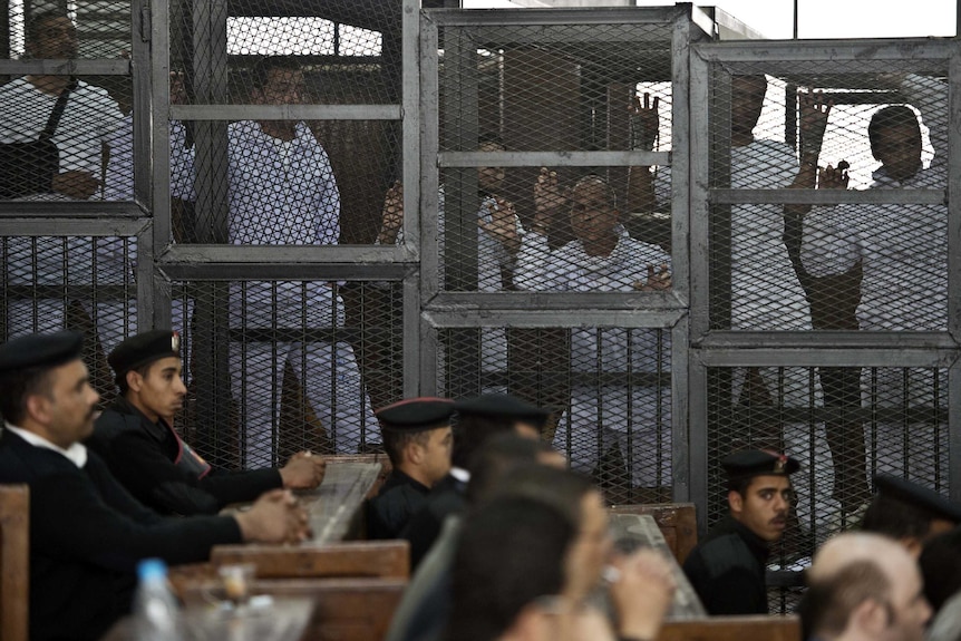 Peter Greste on trial in Cairo