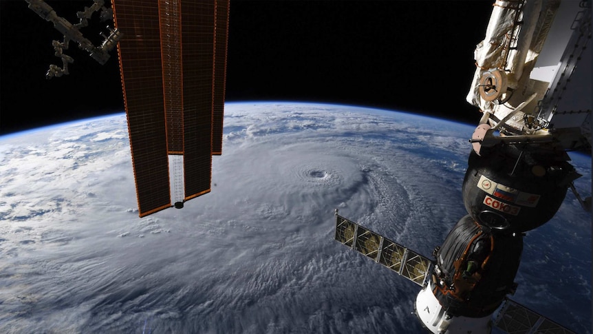 Satellite image of Hurricane Lane