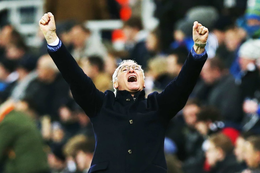 Claudio Ranieri celebrates