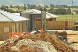New homes being built at Gungahlin in Canberra's north.