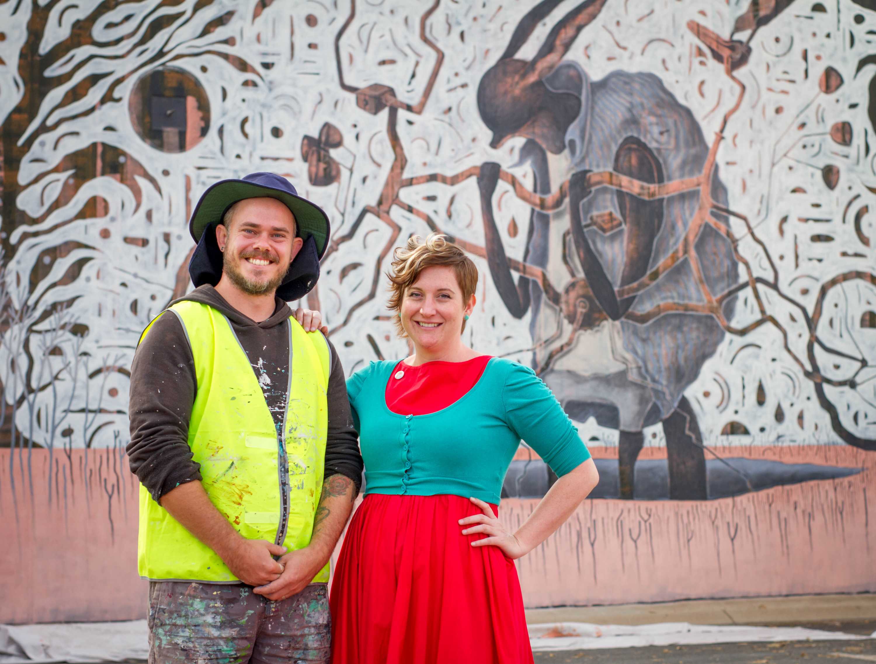 Artists painting life back into the troubled streets of Kalgoorlie