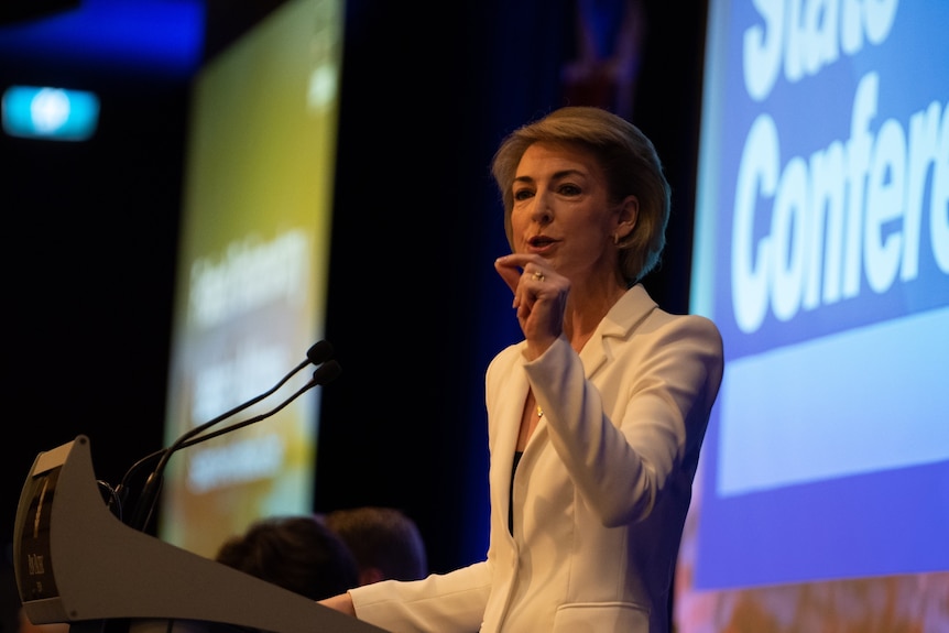 Michaelia Cash speaking at WA Liberal conference.