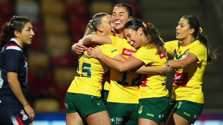 Jillaroos remporte le record de la Coupe du monde de rugby féminin contre la France