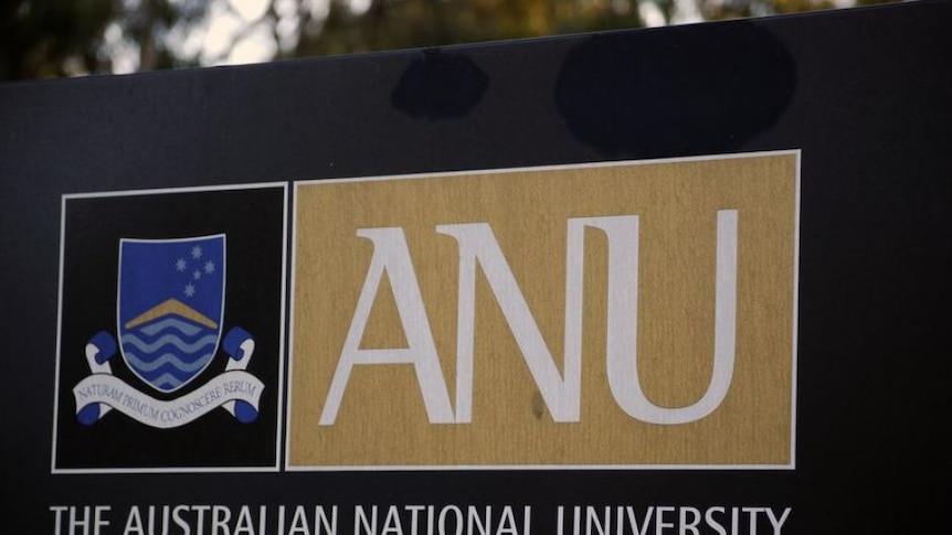 The Australian National University logo.