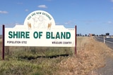 The Bland Shire welcome sign