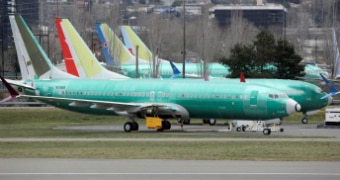 New Boeing 737 MAX aircraft parked at the manufacturer's Seattle factory