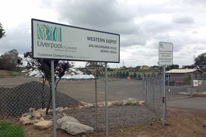 Western Depot in Kemps Creek where authorities are investigating the asbestos-contaminated soil is now closed.