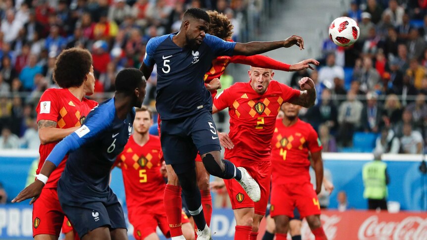 Samuel Umtiti heads home France's winner
