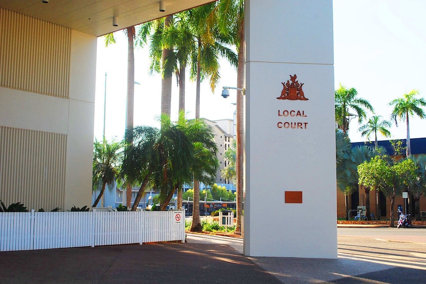 Signage out the front of Darwin local Court