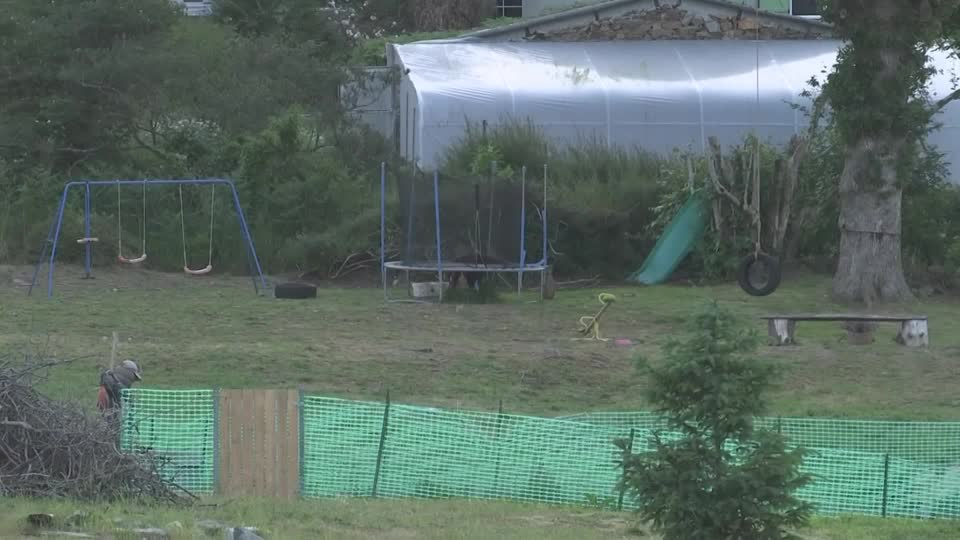 Garden of girl shot dead