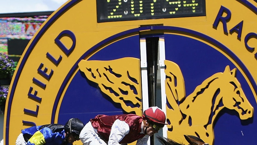 Mark Zahra rides Retrieve to victory in the Norman Robinson Stakes