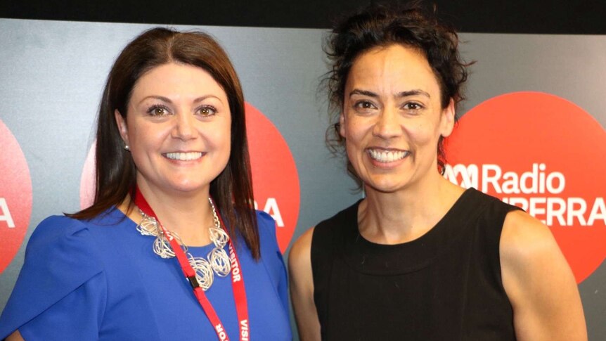 Laura Berry from Supply Nation with ABC Canberra's Afternoons host Paula Kruger.