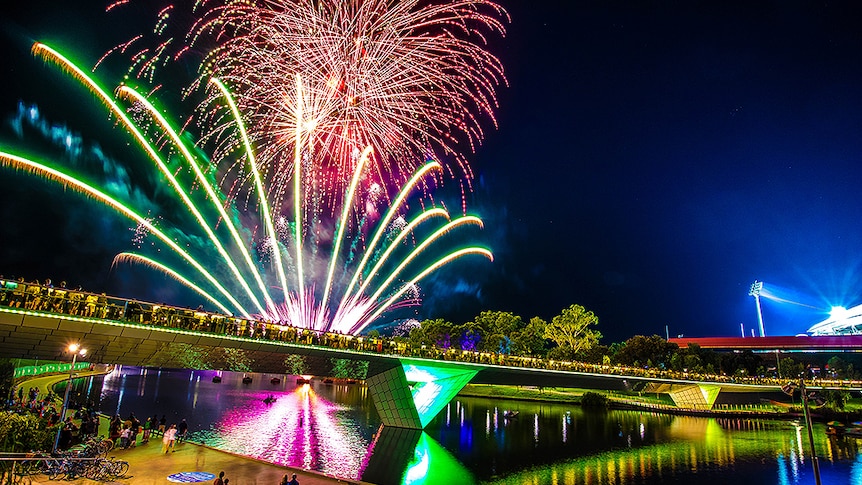 Adelaide fireworks on Australia Day 2017