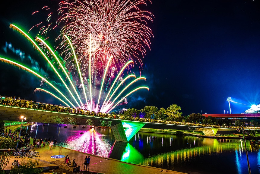 Adelaide fireworks on Australia Day 2017