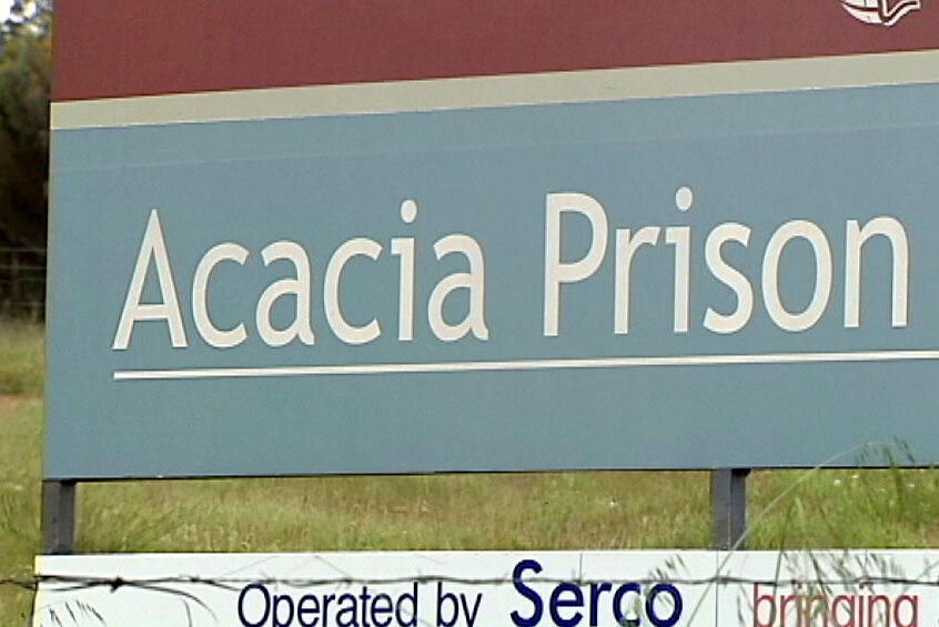 Acacia Prison sign