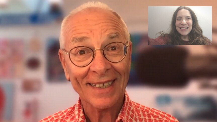 Dr. Karl and triple j presenter Lucy Smith on a Skype Call