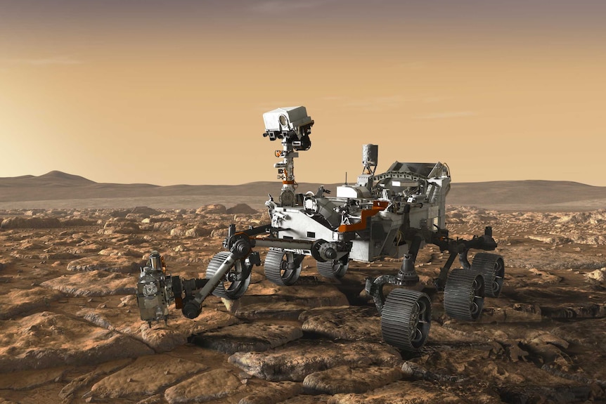 Artist's impression of the Perseverance rover