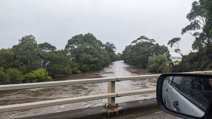 A river in flood