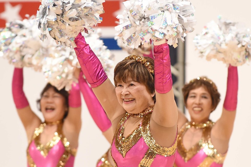 84-year old cheerleader Fumie Takino