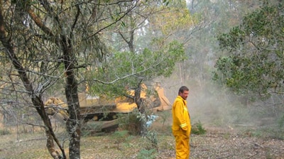 The north-east fire is expected to move south in the next couple of days. (Contributed by Graeme Barber).