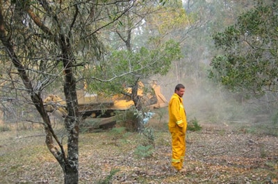 Vic bushfires: Crews have spent another night preparing the region (contributed by Graeme Barber).