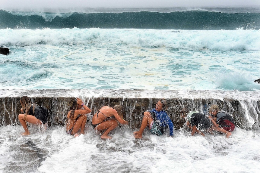 Big seas on the Gold Coast