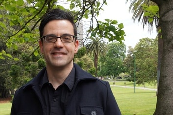 Philosopher Nick Trakakis standing in park.