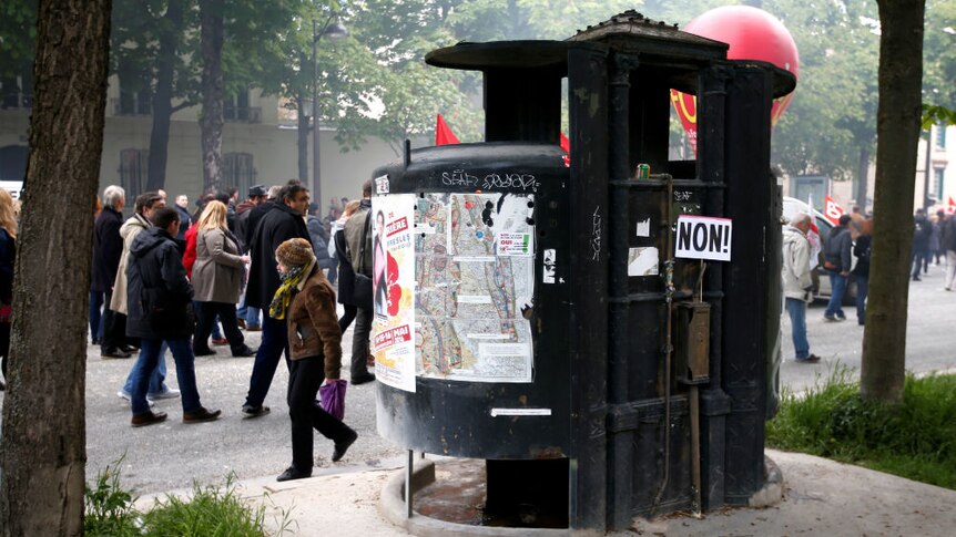 Paris vespasienne, or public urinal