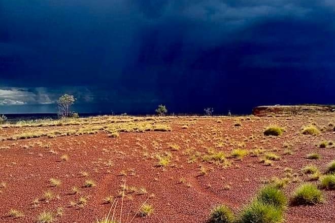 Rains near Balgo