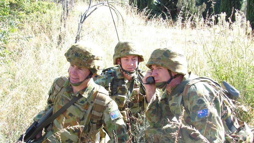 Army reservists in Perth